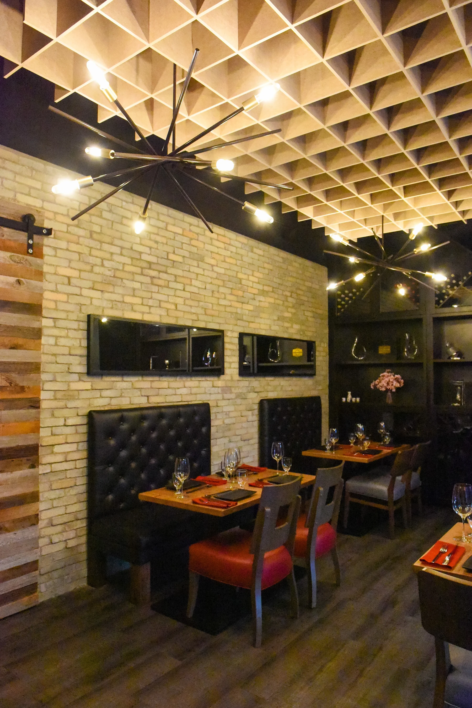 The dining room