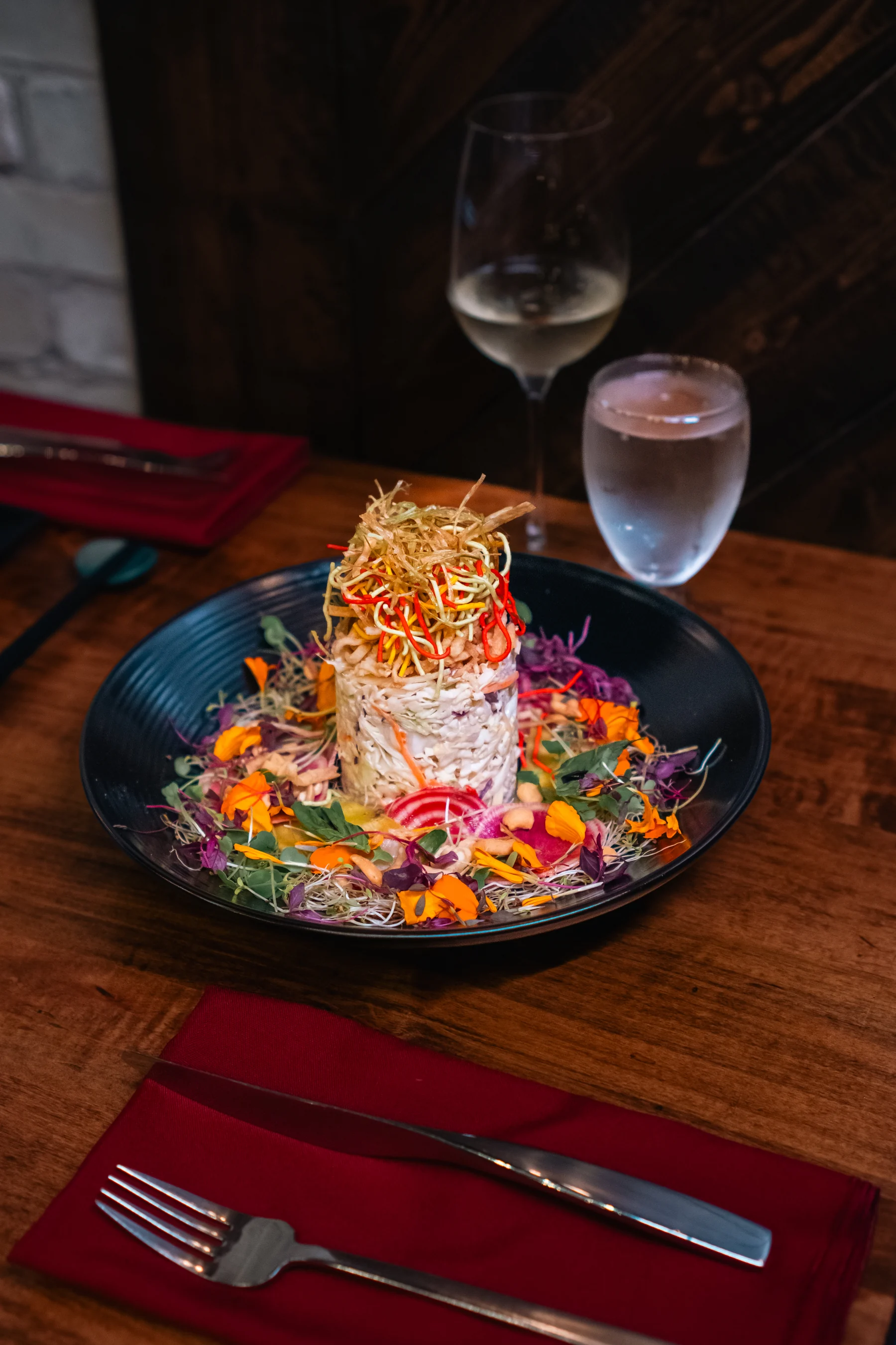 Singapore Slaw revealed at the table