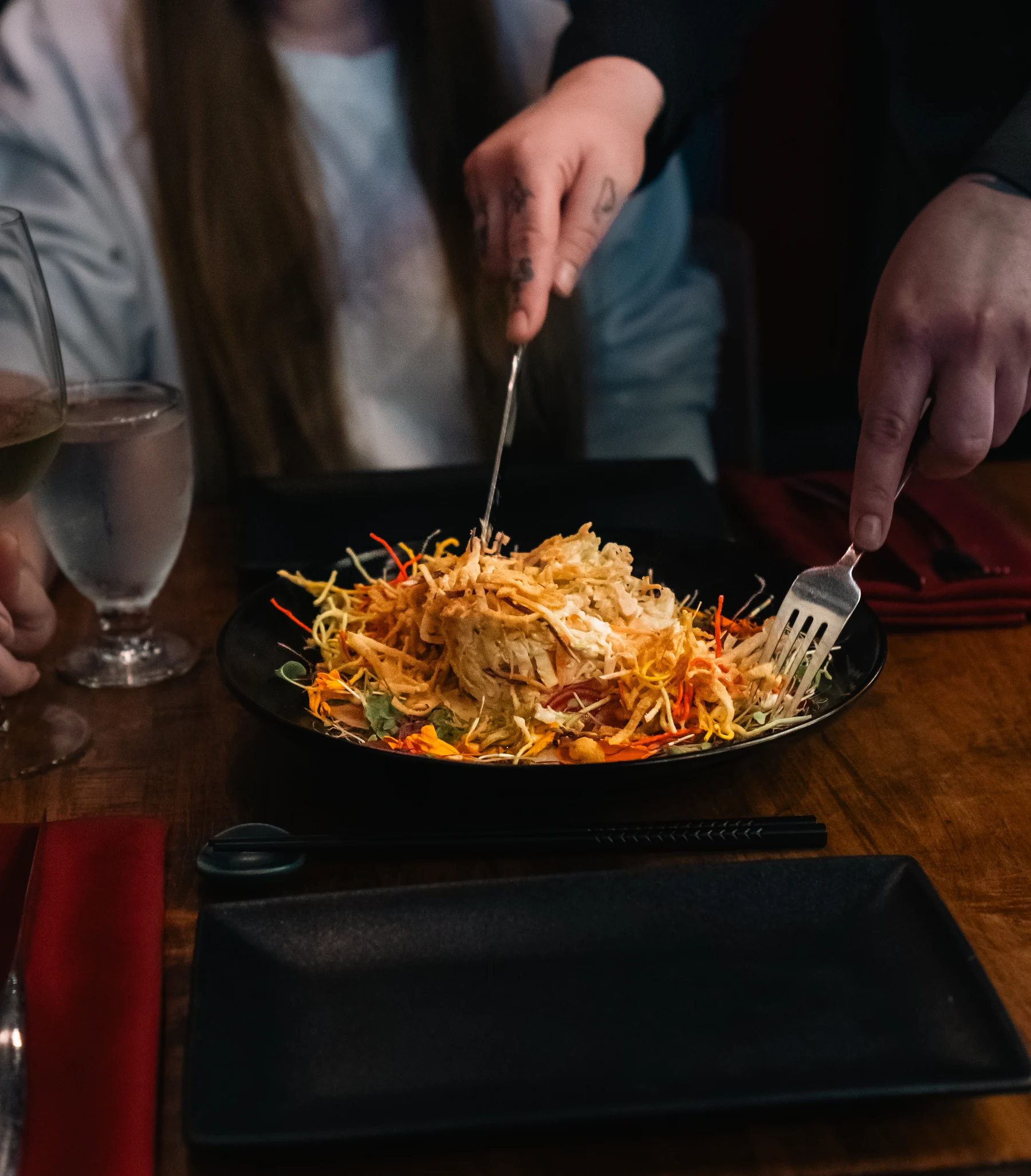 Singapore Slaw, tossed