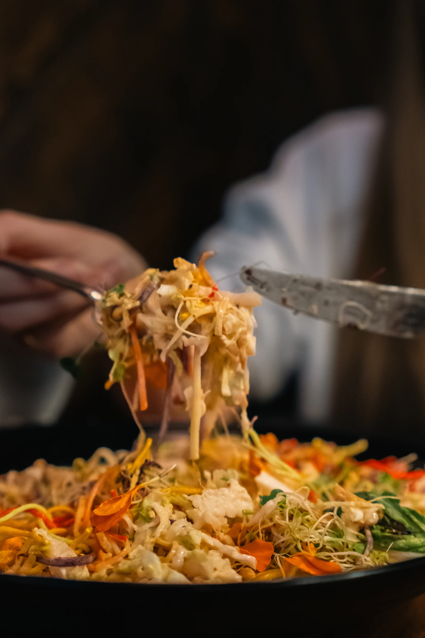 Singapore Slaw shared at the table