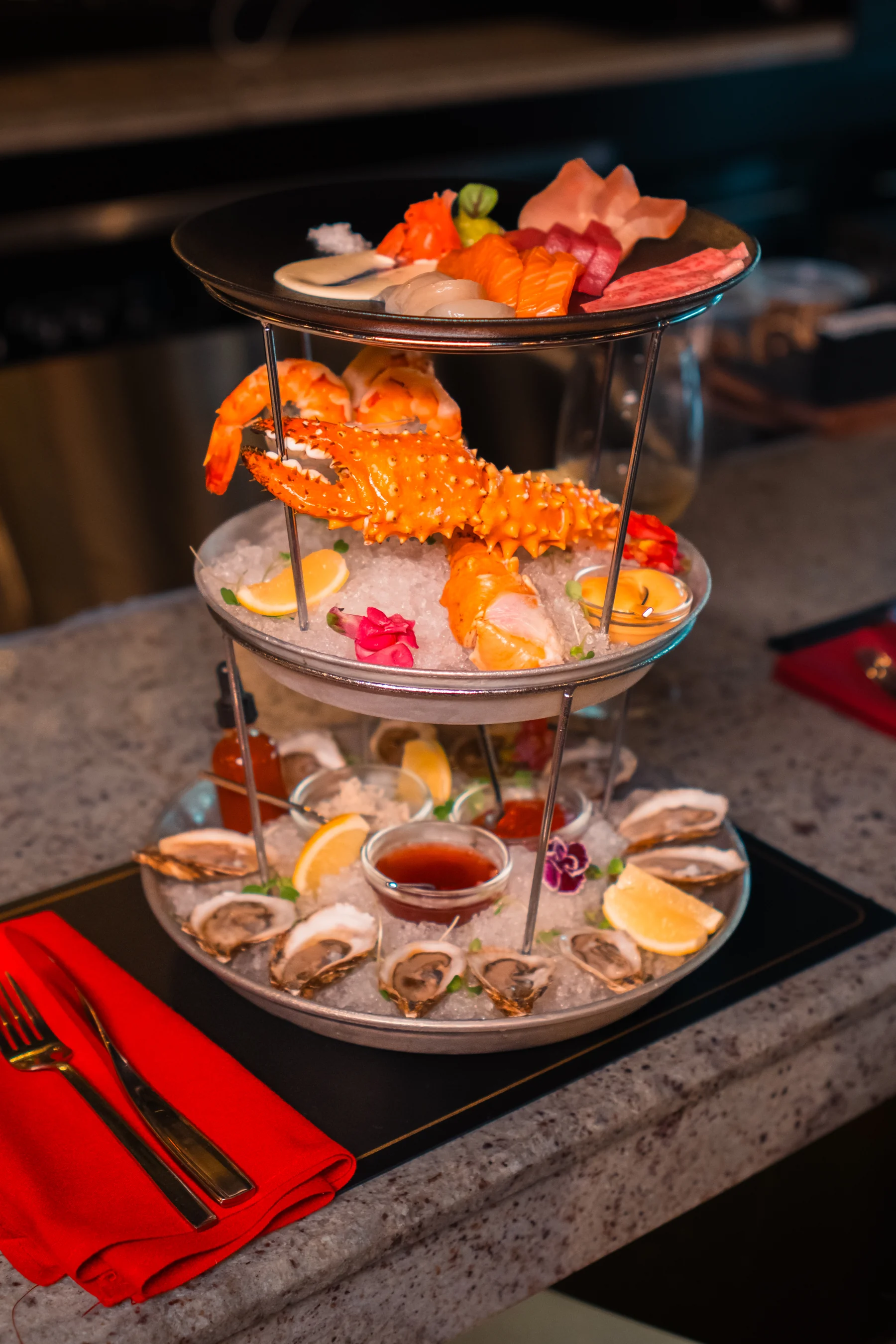 From the raw bar